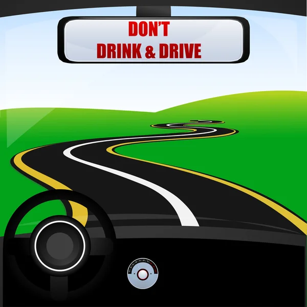 飲まないし ドライブの図 — ストック写真