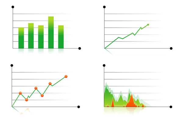 Different business graphs — Stock Photo, Image