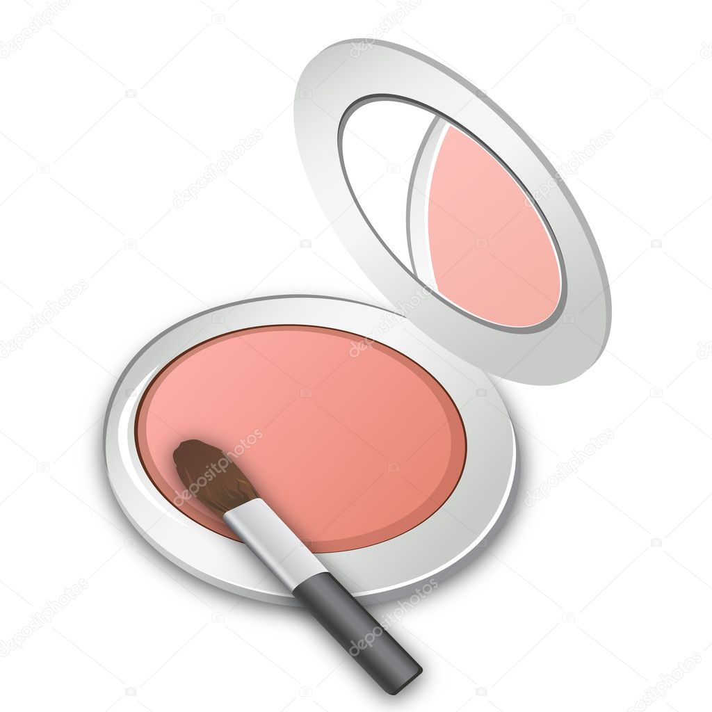 illustration of makeup box on white background