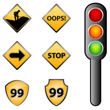 Traffic signs clipart