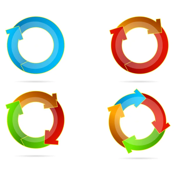 Setas multicoloridas — Fotografia de Stock