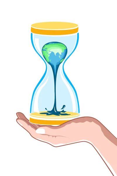 Ilustração Relógio Hora Mão Sobre Fundo Branco — Fotografia de Stock