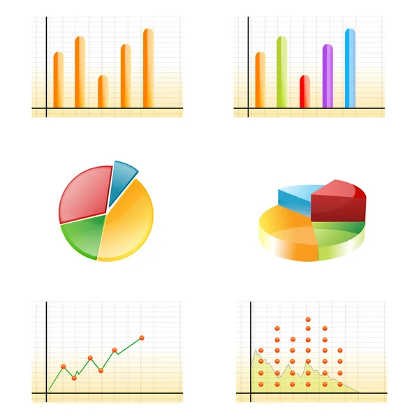 Business growth graphs — Stock Photo, Image