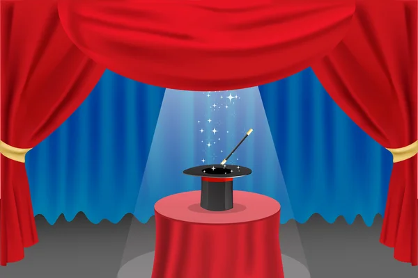 Spettacolo magico sul palco — Foto Stock
