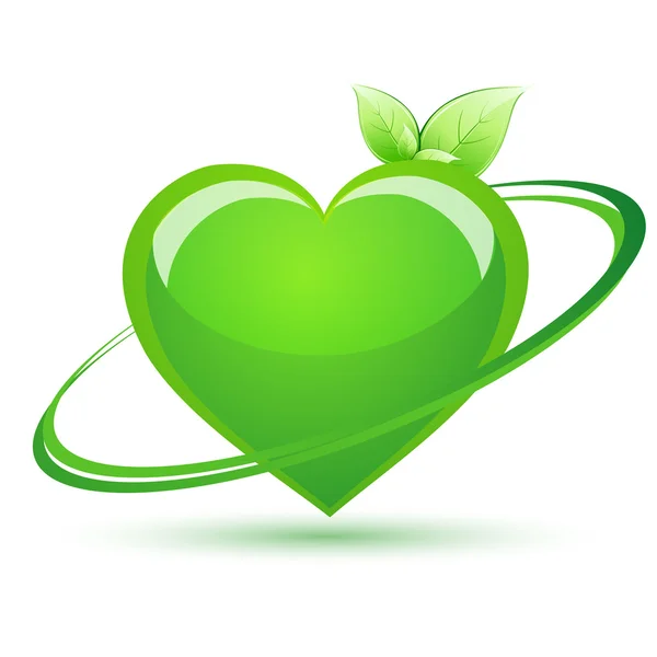 Reciclar corazón — Foto de Stock