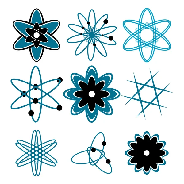 Illustration Atoms White Background — Stock Photo, Image