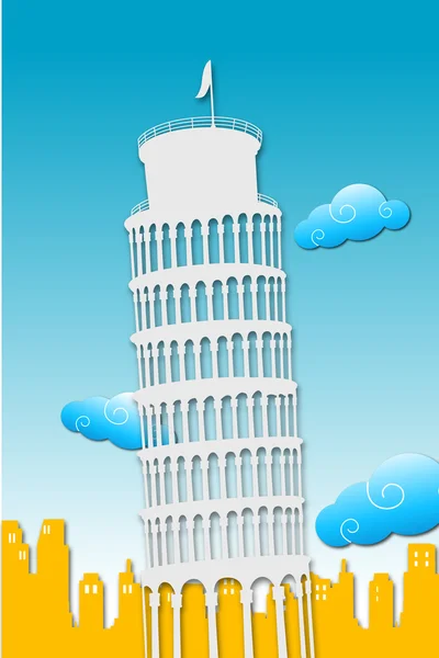 Illustration Tower Pisa — Stock Photo, Image