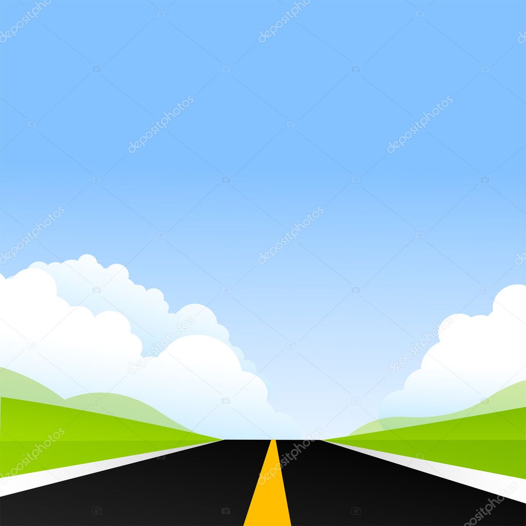 illustration of road way
