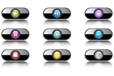 Instrument buttons clipart