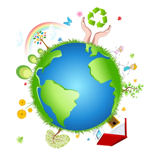 Reciclar globo — Foto de Stock