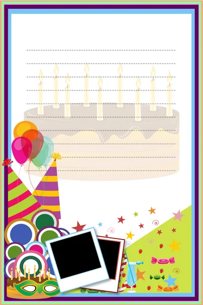 Születésnap kártya — Stock Fotó