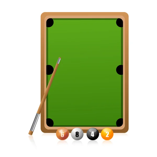 Illustration Snooker Play White Background — Stock Photo, Image