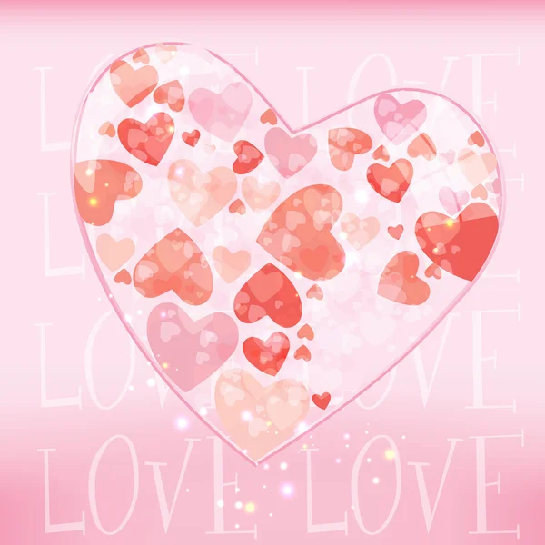Ilustrace Valentine Karty — Stock fotografie