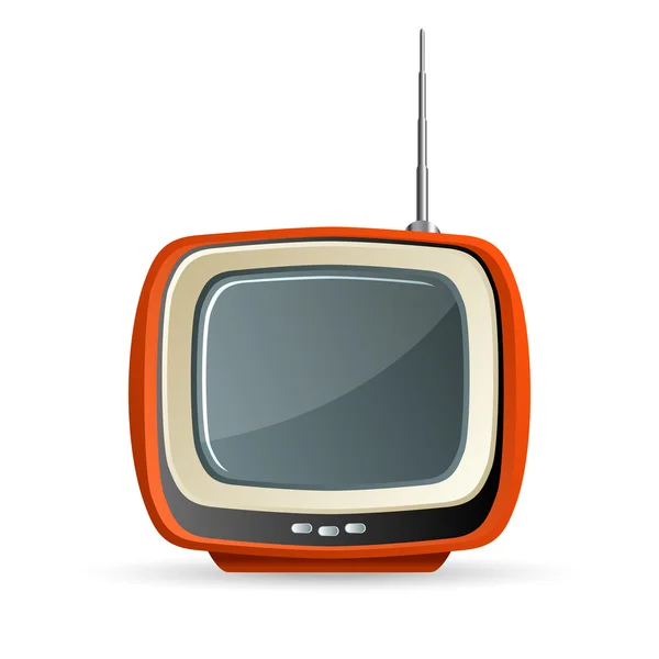 Illustrazione della tv su sfondo bianco — Foto Stock