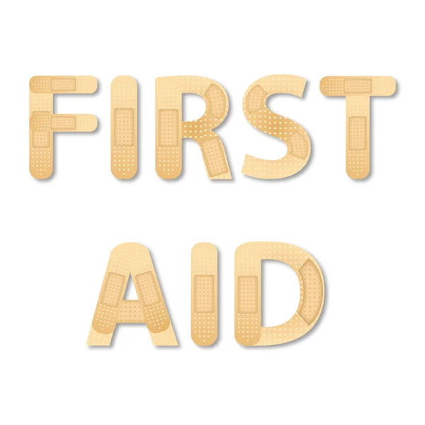 Ilustração Primeiros Socorros Fundo Branco — Fotografia de Stock