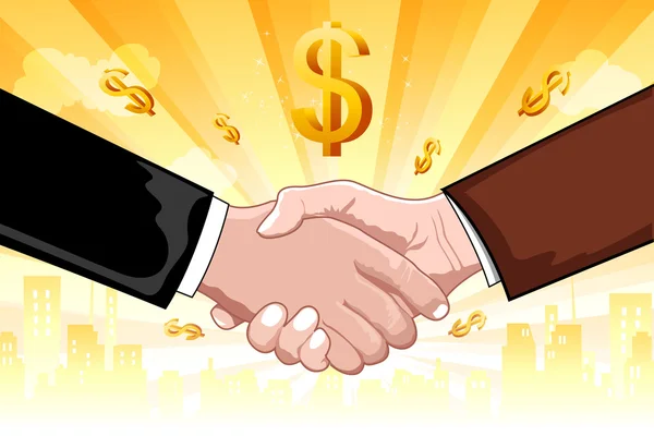 Illustration Business Deal Dollar Background — Stock Photo, Image