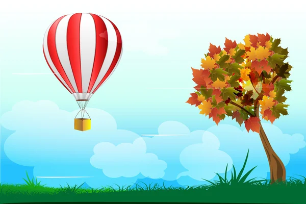 Parachute with tree — Stock Photo, Image