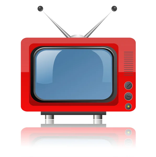 Illustration des Fernsehers auf weißem Hintergrund — Stockfoto