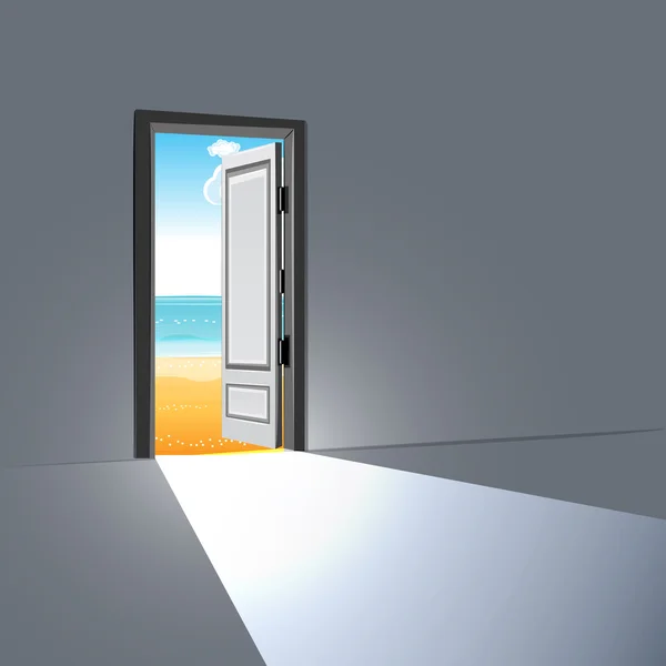 Öppen dörr — Stockfoto