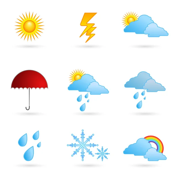 Typy pogody — Zdjęcie stockowe