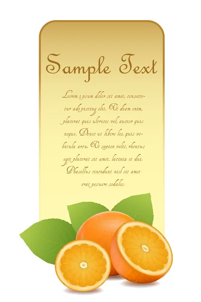 Illustrazione Scheda Salute Con Arancione Sfondo Bianco — Foto Stock