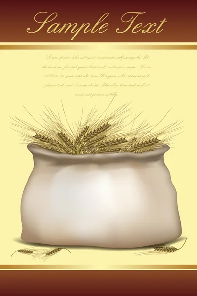 袋の穀物のイラスト — ストック写真