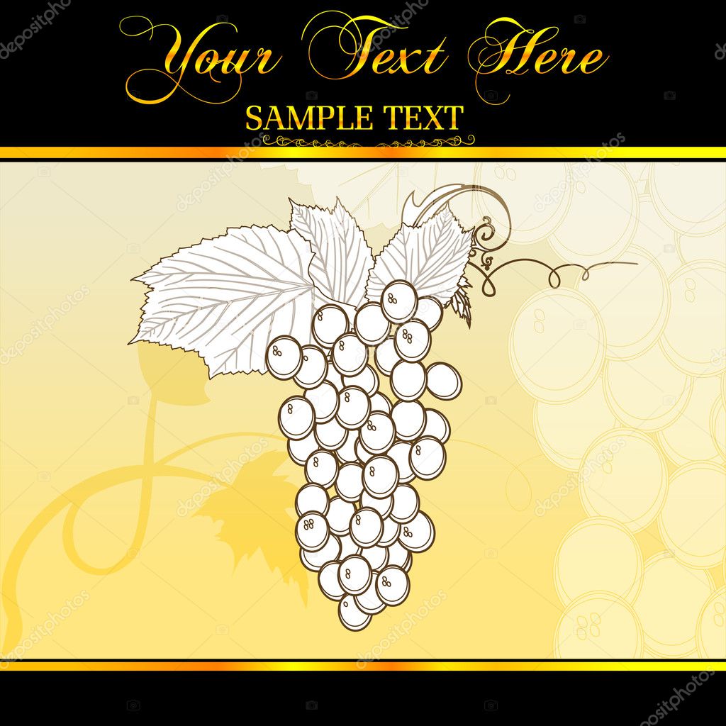 Grapes on abstract background — Stock Photo © 4607669