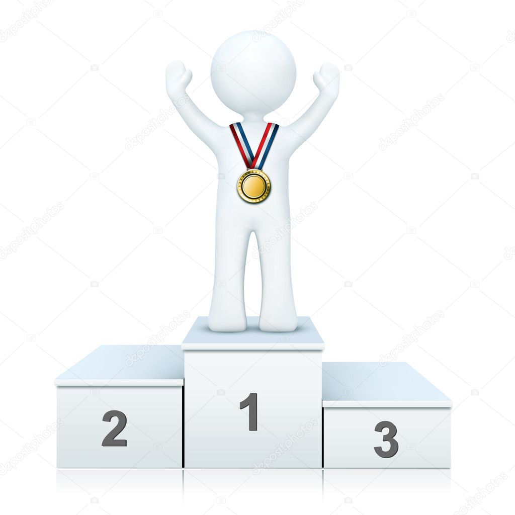 3d person on winning podium
