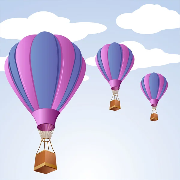 Parachute in sky — Stock Photo, Image
