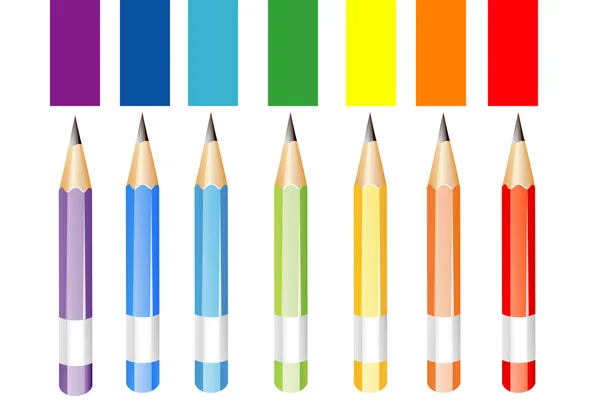 Барвисті олівці — стокове фото