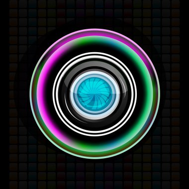 Camera lens clipart