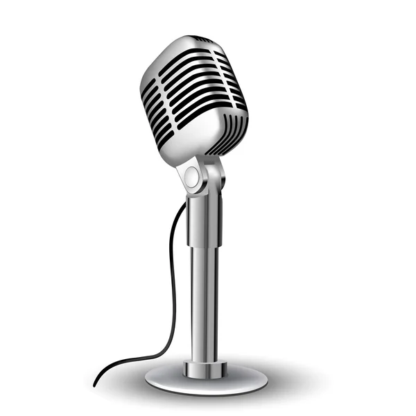 Ретро микрофон — стоковое фото