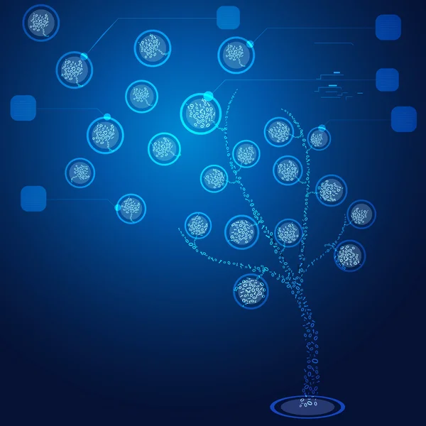 Binární strom — Stock fotografie