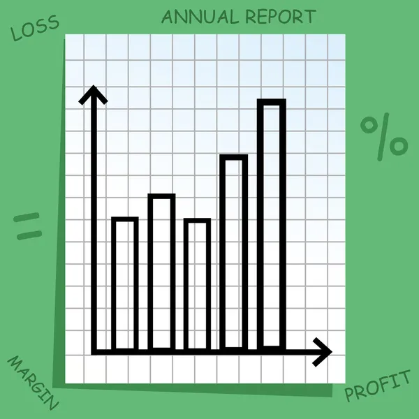 Graph mit Mathematik-Symbolen — Stockfoto