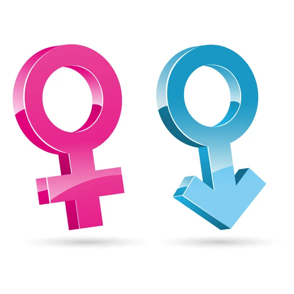 Male female icons — Stock Photo, Image