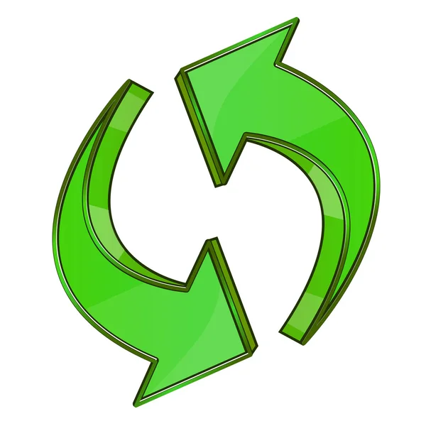 Recycle pijlen — Stockfoto