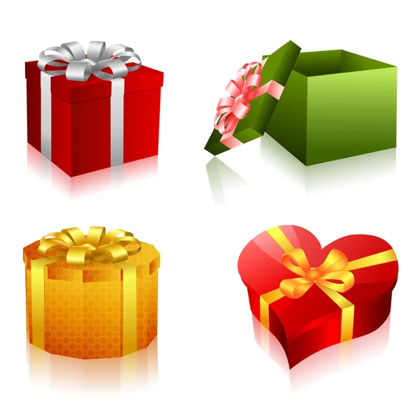 Různé tvary dárků — Stock fotografie