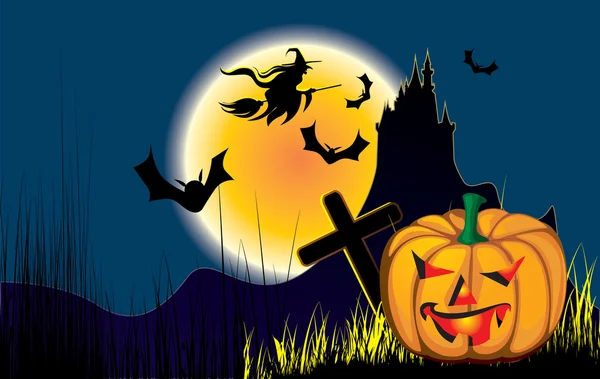 Ilustração Halloween — Vetor de Stock