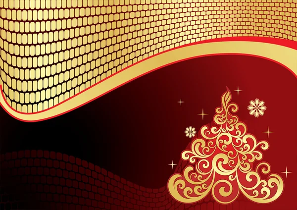 Pozadí pro nový rok a na Vánoce — Stockový vektor