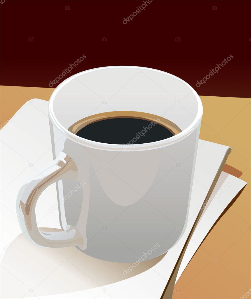 Cup black coffee