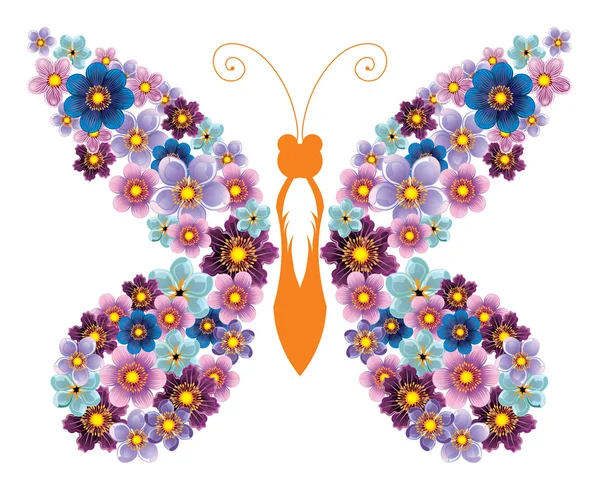 Декоративная бабочка — стоковый вектор