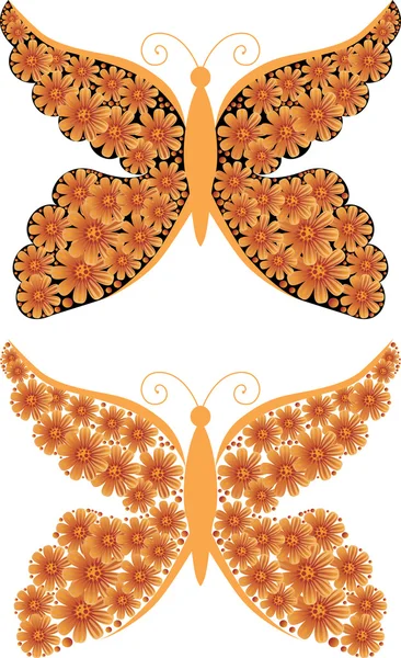 Farfalla decorativa — Vettoriale Stock