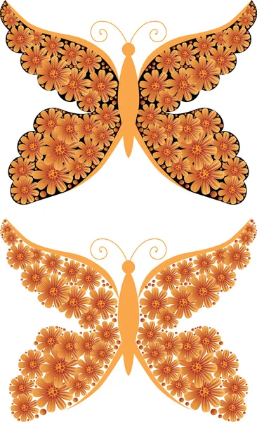 Mariposa decorativa — Archivo Imágenes Vectoriales