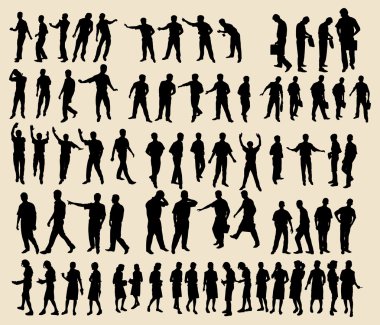 Vector silhouettes clipart