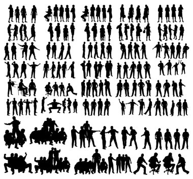 Vector silhouettes clipart