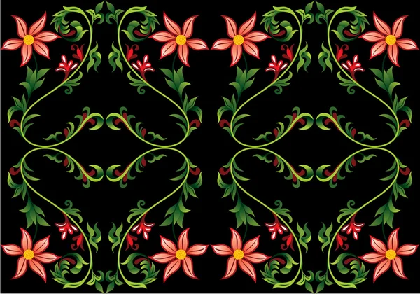 Бесшовный цветочный фон — стоковый вектор