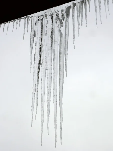 Icicles. Spring. — Stock Photo, Image