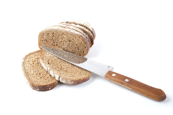 Kesilmiş ekmek parçalarını — Stok fotoğraf