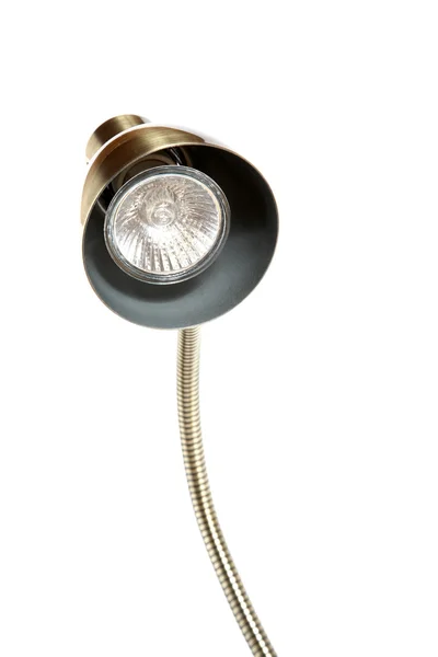 Metallic desk lamp isolated — Stock Photo, Image