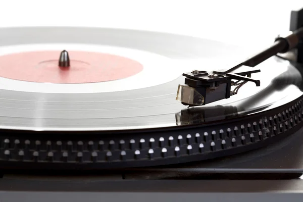 Gamla spelare och vinyl phonograph rekordet — Stockfoto